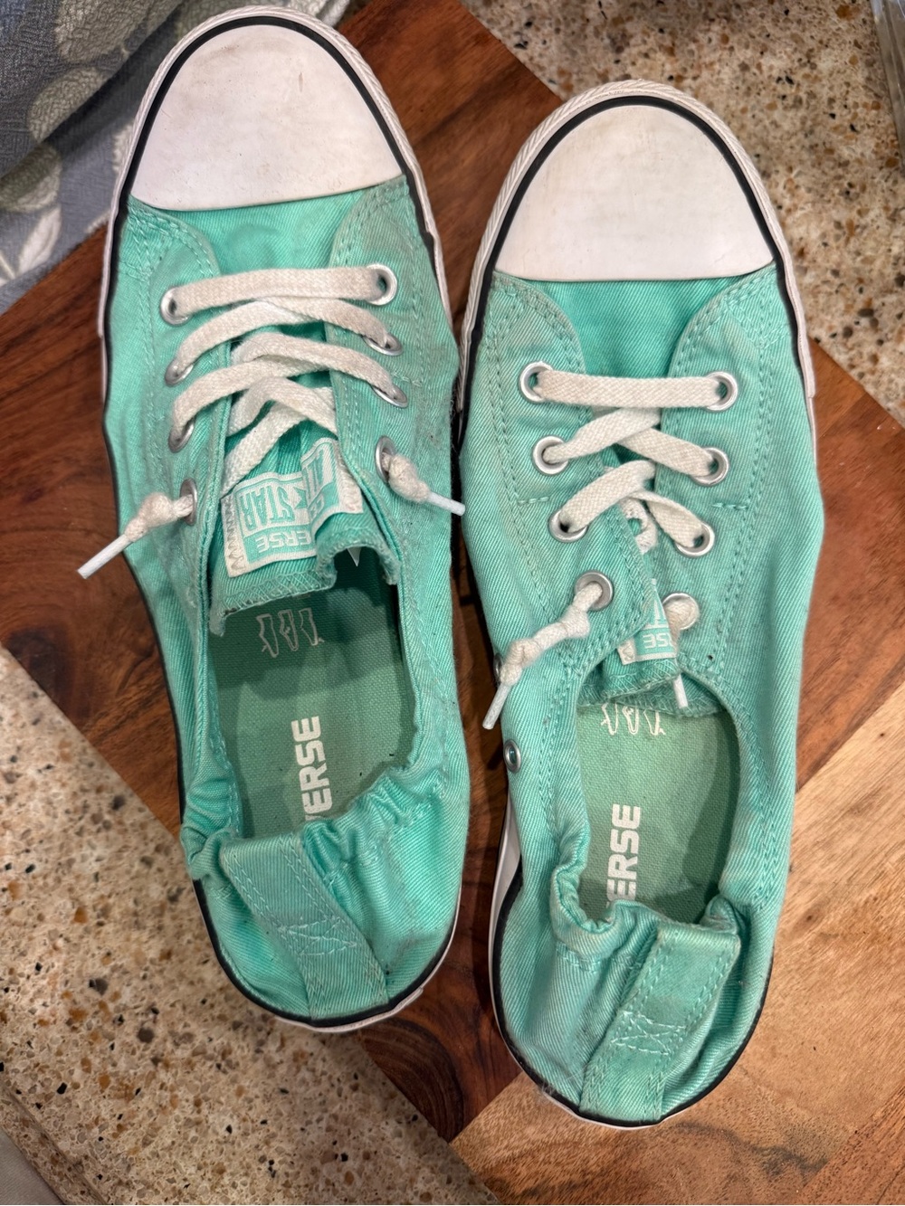 Converse Kids Mint Canvas Low-Top Sneakers